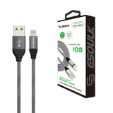 Canvas Cable 6.6ft For iPhone In Gray