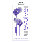 Stereo Earbuds with in-line Mic / 6 Color Options