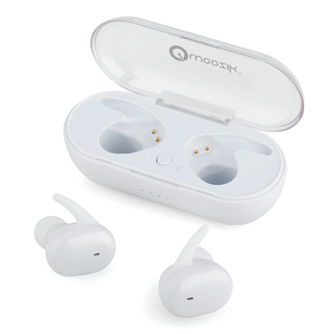 Woozik Bluetooth Earbuds 15H Playtime / Black or White